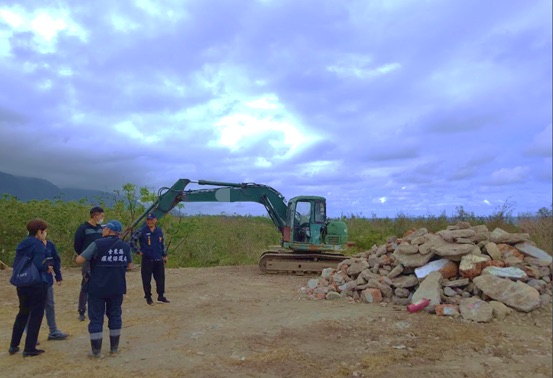 臺東縣政府守護環境    移送多件非法傾倒棄置、掩埋廢棄物案