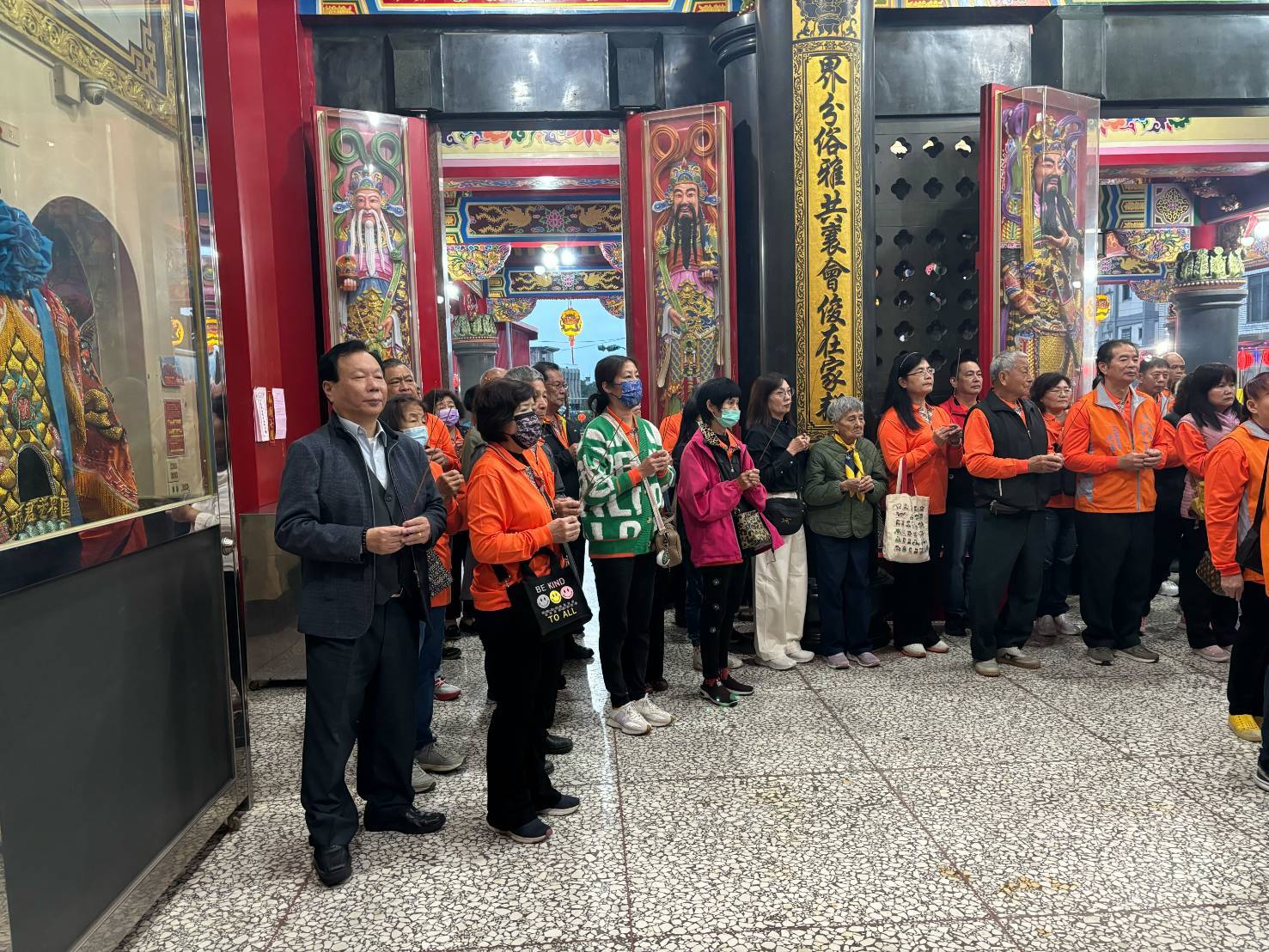 福興鄉福安宮前來區界帝君廟参訪進香　陳金麟：象徵兩宮廟情誼篤厚