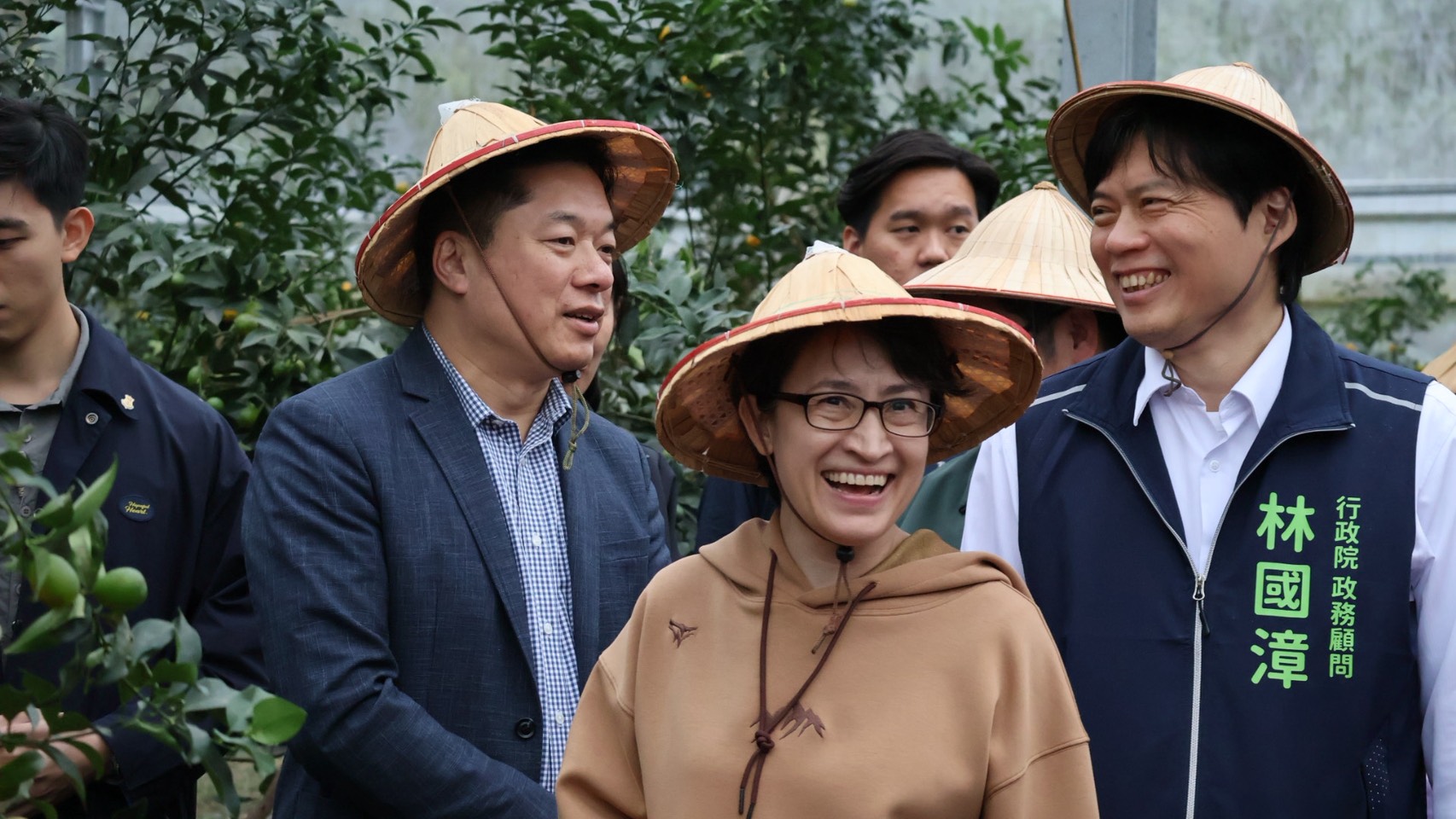 林國漳陪同蕭美琴參訪礁溪金柑農園　提出「全民農業」3大主張