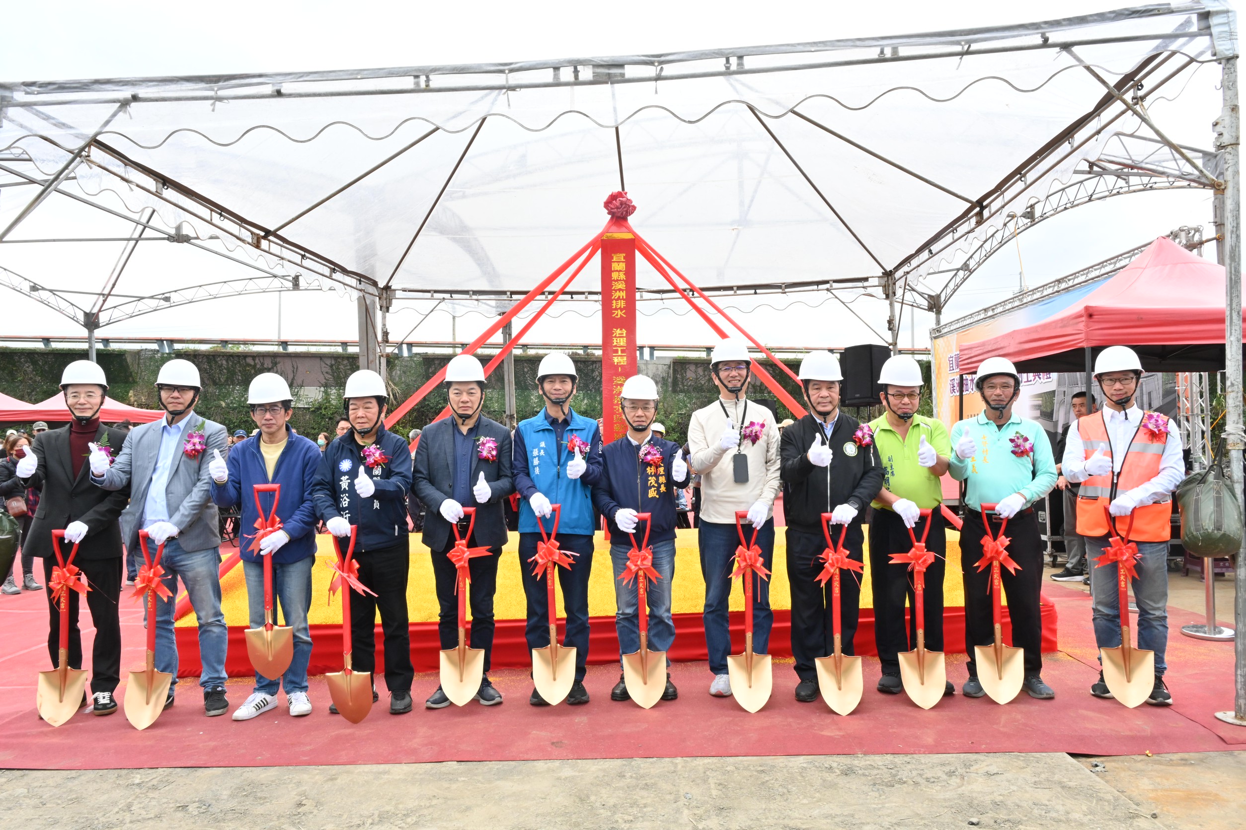 宜蘭溪洲抽水站新建工程動土　改善七賢地區水患