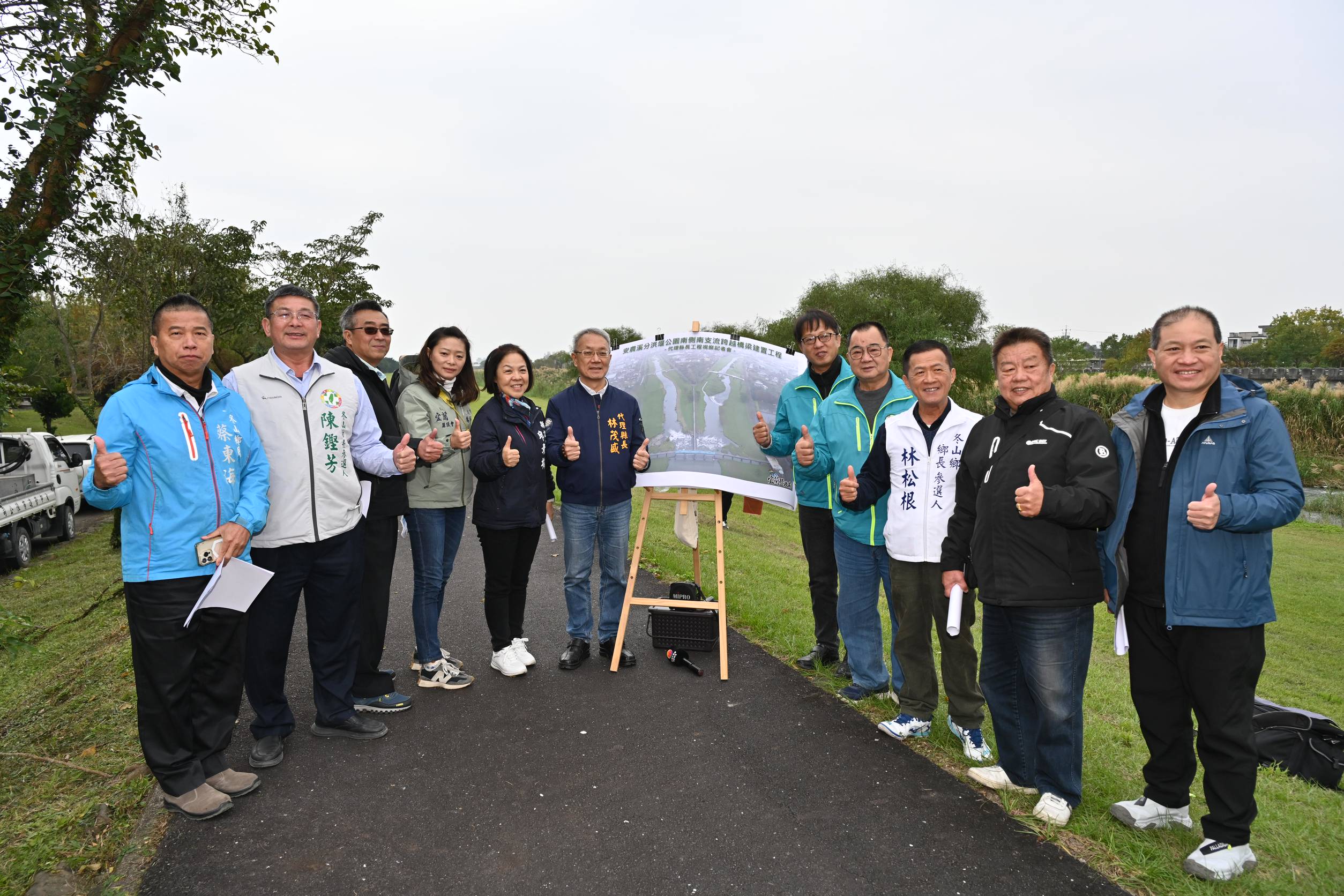 宜蘭安農溪南支流新橋工程年底竣工　打通分洪堰自行車路網任督二脈