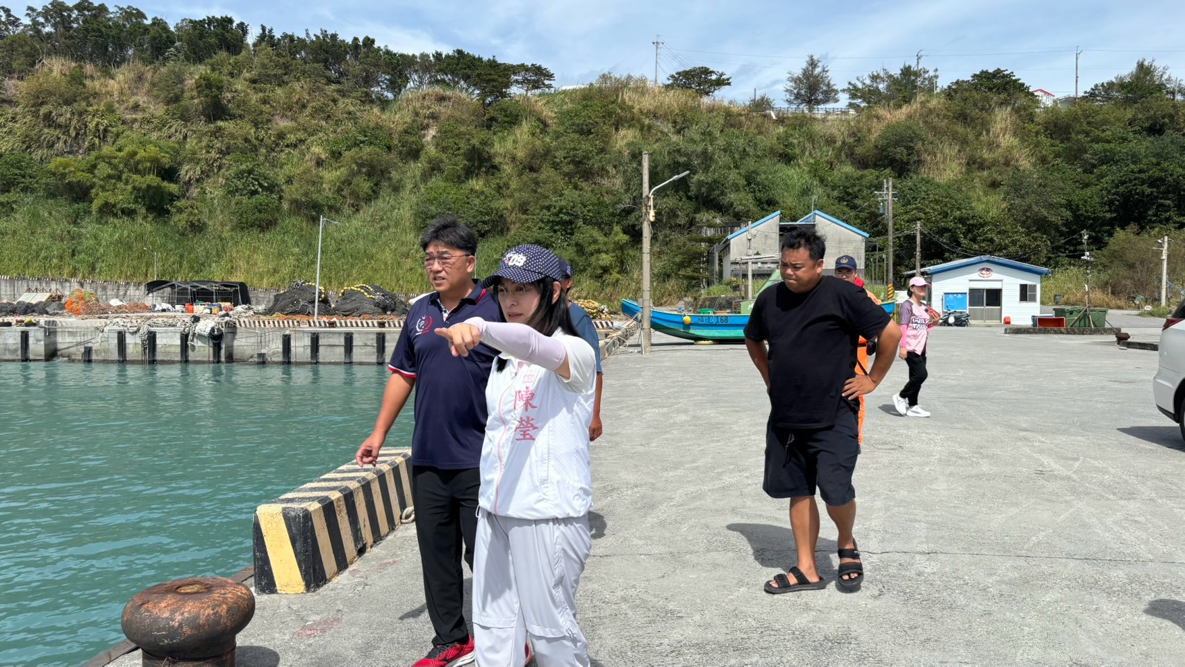 薔琵颱風肆虐    陳瑩赴果園漁港勘災    陳瑩要求農業部加速補助作業
