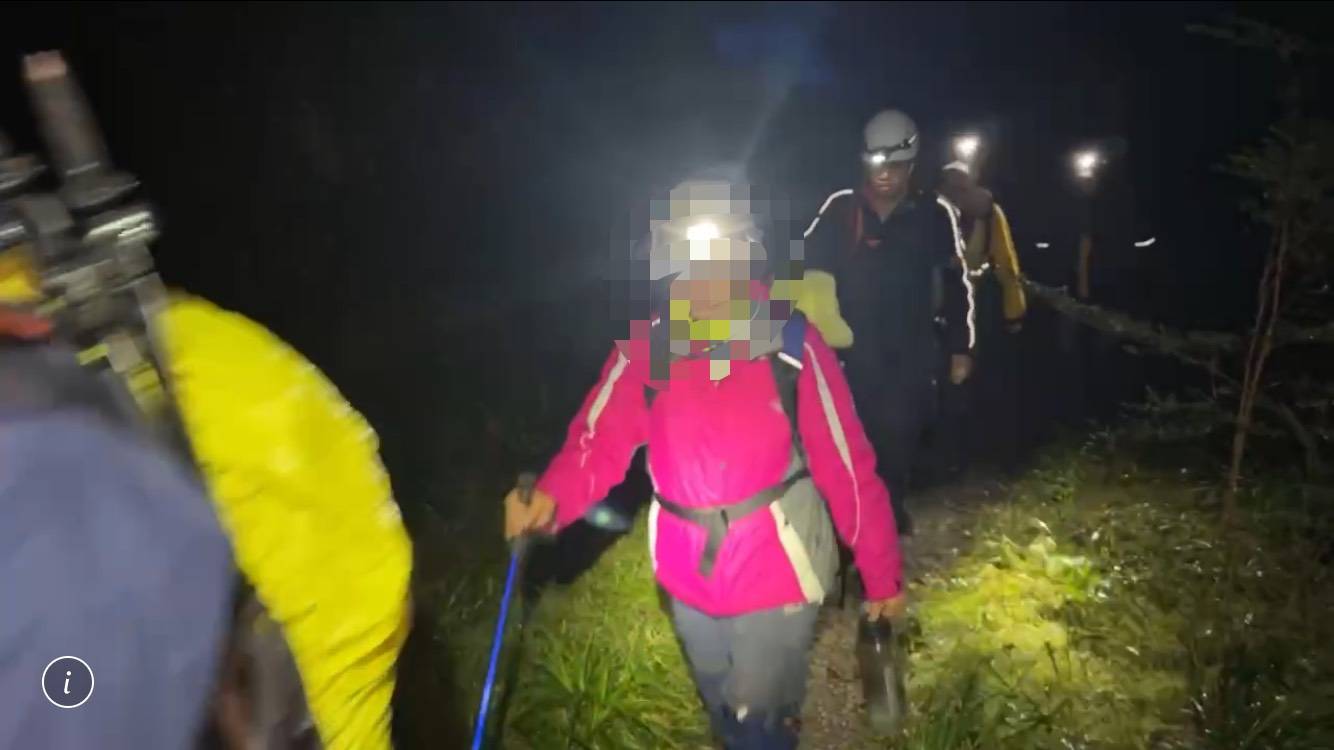 66歲蔡姓婦女攀登加羅湖　迷途獲救